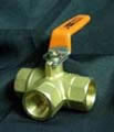 Bronze Tee Ball Valve